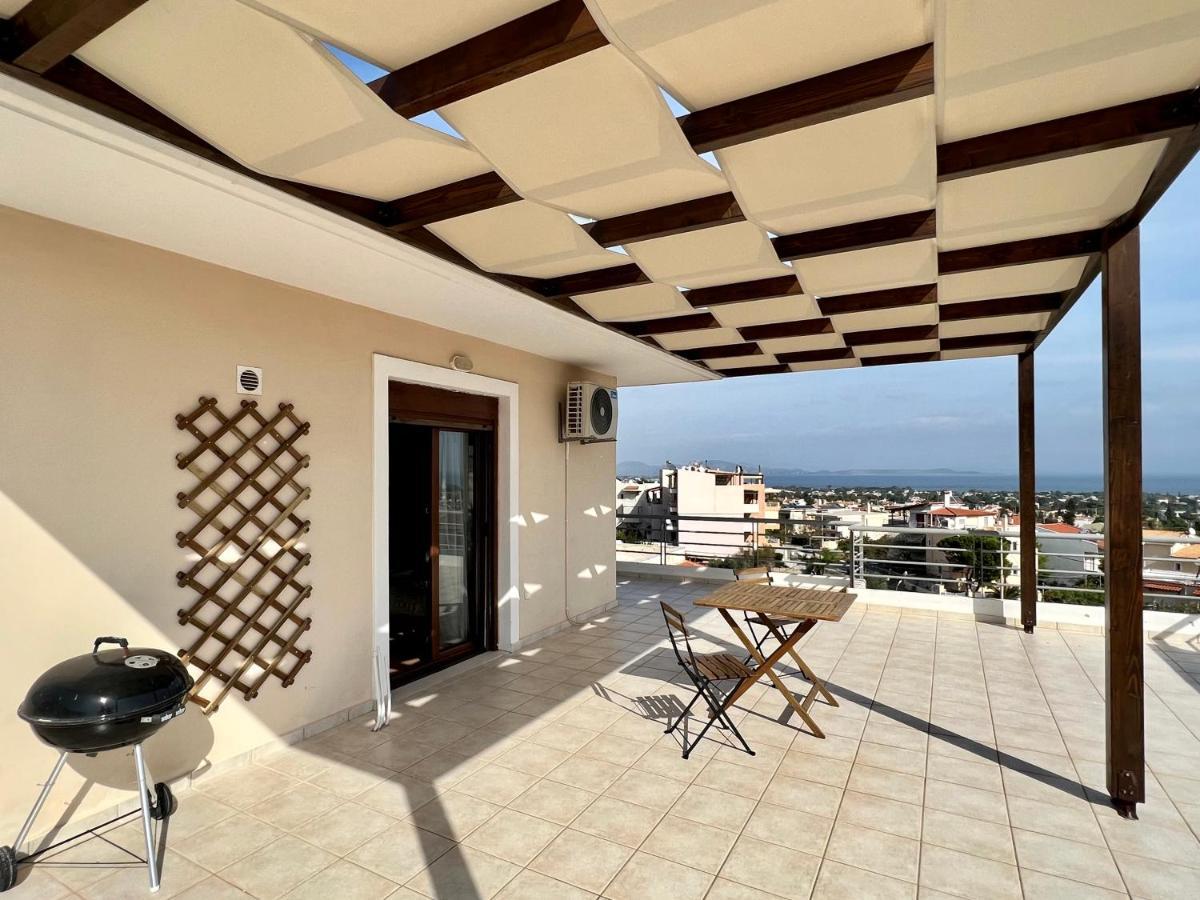 Néa Mákri Sunrise Studio With Unhindered View To The Sea. מראה חיצוני תמונה