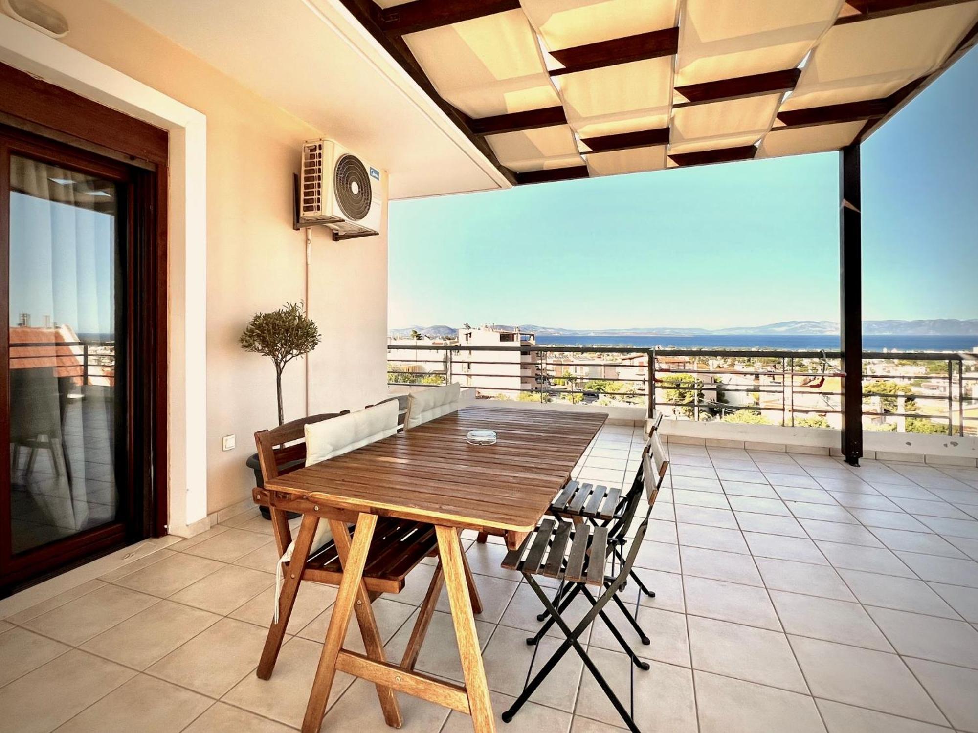 Néa Mákri Sunrise Studio With Unhindered View To The Sea. מראה חיצוני תמונה